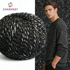 Fil à tricoter en mélange <span class=keywords><strong>de</strong></span> <span class=keywords><strong>laine</strong></span>, mohair et sequins en forme <span class=keywords><strong>de</strong></span> goutte, épaisseur moyenne, <span class=keywords><strong>pelote</strong></span> <span class=keywords><strong>de</strong></span> 50g pour tricot à la main - Product Image 5