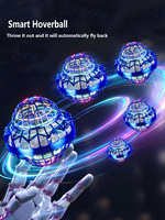Juguete de Bola Voladora LED UFO, Boomerang Giratorio de 360 Grados, Mini Dron, Bola Voladora Mágica, Juego para Interiores y Exteriores, Regalo