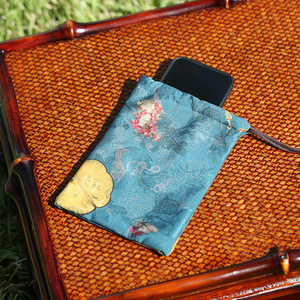 Chinese Style Handmade Satin Coin Purse <b>Mini</b> Wrist Strap Women's Bag Jewelry Cosmetic Storage <b>Pouch</b> - Product Image 3