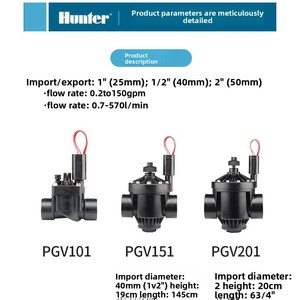 Válvula Solenoide American <span class=keywords><strong>Hunter</strong></span> Serie PGV PGV101 151201 para Control Automático <span class=keywords><strong>de</strong></span> <span class=keywords><strong>Riego</strong></span> - Product Image 2