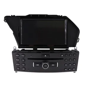 Layar Stereo 7 Inci Android Radio GPS Mobil DVD Player untuk Mercedes Benz GLK 300 Navigasi Video Gps Mobil