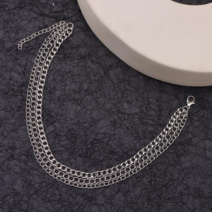 Fashion <b>Chain</b> For Martin <b>Boots</b> Metal Link Decor Unisex Shoe Accessory White K Zinc Alloy Style - Product Image 3