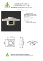 Variateur mural rotatif TRIAC homologué CE 220V 400W pour lampes