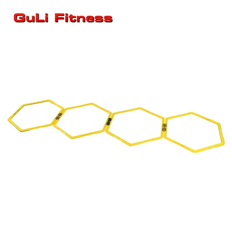 Escada para treinamento ajustável, escada para treinamento de velocidade do futebol hexagonal
