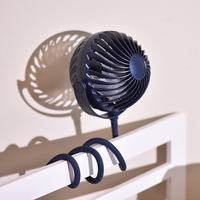Vente en gros de mini ventilateurs portables d'été rechargeables DC 5V USB, ventilateurs de bureau électriques pliables avec lumière LED
