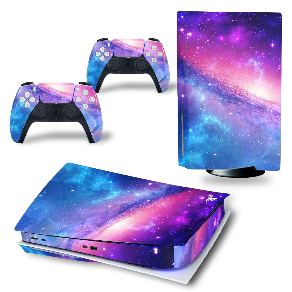 PS5 Disk Edition Carbon Fiber Skin Sticker Decal Cover For PlayStation 5 Console And PS5 Controller Disk Skin Sticker