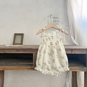 Nuovo Body per Neonati con Motivi Floreali 2026, Tutina in Cotone Stile Coreano, Abbigliamento Estivo per Neonati e Bambini, <span class=keywords><strong>Canottiere</strong></span> per Bambine - Product Image 4