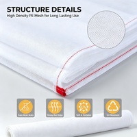 Filet anti-insectes en HDPE sur mesure, stabilisé aux UV, pour la protection des légumes et des fruits en ferme