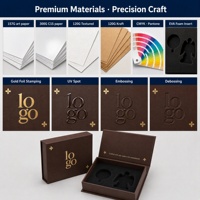 Boîte cadeau rigide pour bijoux, en carton texturé, avec logo personnalisé de luxe, fermeture magnétique, estampage à chaud en feuille d'or