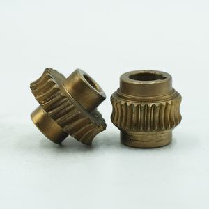 Brass Fan Worm Gear Set ZA33 Turbine Stainless Steel CNC Machining for Drilling and <b>Broaching</b> - Product Image 4