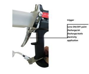 <span class=keywords><strong>Pistolet</strong></span> à <span class=keywords><strong>peinture</strong></span> électrostatique manuel HDA bonne efficacité de pulvérisation pour la <span class=keywords><strong>peinture</strong></span> de revêtement haute densité de substrat en acier - Product Image 3