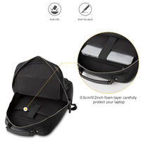 Sac à dos professionnel pour homme, résistant à l'eau, avec logo personnalisé, grande capacité, pour ordinateur portable 15 pouces, idéal pour les trajets quotidiens