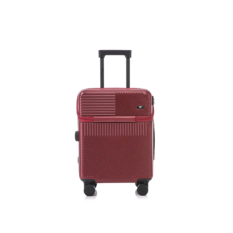 बहुमुखी सूटकेस के 3 सेट लक्जरी नरम टुकड़े के सेट के साथ तार पहियों ABS पीसी सामग्री बहुक्रिया यात्रा बक्से