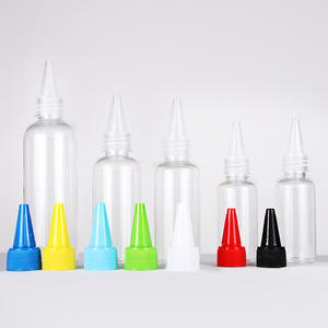 Hot Selling 100ml 120ml 200ml <b>Plastic</b> PET Pointed Hair Oil Nozzle Clear <b>Squeeze</b> <b>Bottles</b> With Twist Caps - Product Image 5