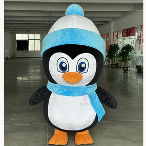 Disfraz <span class=keywords><strong>de</strong></span> Mascota <span class=keywords><strong>de</strong></span> pingüino <span class=keywords><strong>de</strong></span> dibujos animados para adultos, traje <span class=keywords><strong>de</strong></span> fiesta inflable amarillo, azul y rojo, vacaciones, Carnaval, estilo Anime, alquiler <span class=keywords><strong>de</strong></span> personajes <span class=keywords><strong>de</strong></span> película - Product Image 2
