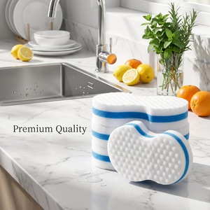 Esponja Limpiadora Multiusos de Espuma de Melamina con Forma de Ola Personalizada, Nano, <span class=keywords><strong>para</strong></span> Ollas, Sartenes y Placas de Cocina - Product Image 4