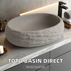 Прямая поставка с завода, современный прямоугольный каменный умывальник, полированная ручная раковина, сушилка для ванной комнаты, гостиничный цветочный горшок, посадка - Product Image 3