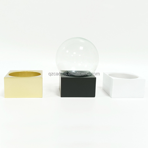 Globe à neige vide <span class=keywords><strong>en</strong></span> résine noire et blanche, base <span class=keywords><strong>en</strong></span> bois, 45 65 mm 100 mm 120 150 mm, OEM, <span class=keywords><strong>boule</strong></span> de neige <span class=keywords><strong>en</strong></span> <span class=keywords><strong>verre</strong></span> à faire soi-même - Product Image 5