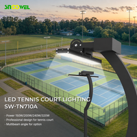 Snoowel TN710A 200W 240W 320W Projecteur linéaire LED pour terrain de padel IP66 IK10 avec 5 ans de garantie pour le sport
