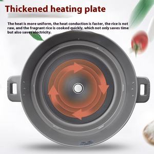 Autocuiseur électrique professionnel à pression, type tambour, avec couvercle en verre visible, pour la cuisson saine des aliments et du riz national, outil de cuisson polyvalent - Product Image 4