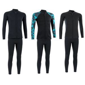 <span class=keywords><strong>Combinaison</strong></span> de <span class=keywords><strong>surf</strong></span> 3mm néoprène manches longues <span class=keywords><strong>2</strong></span> pièces veste fermeture éclair avant <span class=keywords><strong>combinaison</strong></span> de plongée - Product Image 3