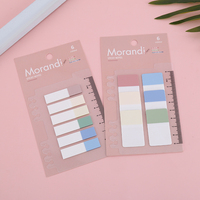 DEXIN Blocs-notes adhésifs transparents multicolores rectangulaires flexibles, pratiques, rapides, légers et portables