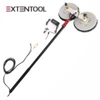 Brosse de nettoyage automatique de panneaux solaires à double tête électrique, écologique, avec tige télescopique en fibre de verre et longueur personnalisable en aluminium