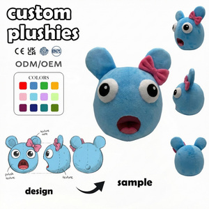 Peluche personnalisée, mini, moelleuse, certifiée, pour mascotte d'équipe d'e-sport (Fox, <span class=keywords><strong>Huggy</strong></span> <span class=keywords><strong>Wuggy</strong></span>), <span class=keywords><strong>peluches</strong></span> animales non rembourrées, peluche chat personnalisée - Product Image 3