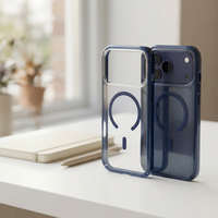 Étui de téléphone magnétique de luxe personnalisé avec recharge sans fil pour iPhone 12 13 14 15 16 17 Air Pro Max