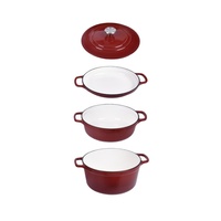 Cacerola de Hierro Fundido Esmaltada de Buena Calidad, Cacerola/Pot para Cocinar, Cacerola Holandesa