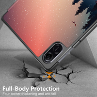 Étui pour tablette Honor Pad X9 11.5 pouces couverture de motif de support à trois volets Ultra-mince