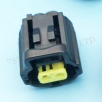 Connecteur de câble de capteur de température d'eau automobile noir à 2 broches avec fils, contact en laiton, boîtier en nylon