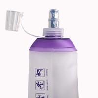 Gourde souple 250ML 500ML, bouteille d'eau pliable en TPU pour sac d'hydratation, gilet de course, gourde pliable anti-fuite