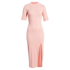 Vestido Maxi Personalizable para Mujer, Elegante, Manga Larga, Cuello Redondo, Suéter Midi Elegante, Silueta Recta, Diseño Sólido para Otoño - Product Image 6