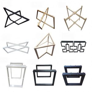 Office <b>Table</b> Frame Black Gold Metal Cast Iron Steel Modern Design Powder Coated Finish Living Room Bedroom Desk Dining <b>Table</b> - Product Image 4