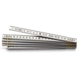 Regla plegable doble de aluminio de 12 pulgadas con cinta métrica de acero para trabajos de precisión - Product Image 1