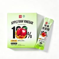 Vinaigre de cidre de pomme cru 15ml*12 bâtonnets, sans sucre ajouté, boisson concentrée portable pour le bien-être quotidien