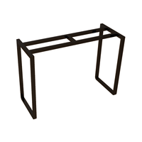 Pieds en métal en fonte au design moderne avec quincaillerie en acier inoxydable pour salle à manger, cuisine, armoire d'hôtel ou table basse