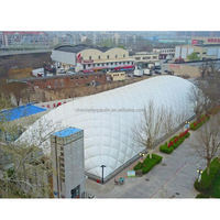 Grande Tente Dôme Gonflable en PVC pour Glamping, Soutenue par l'Air, pour Bâtiments Sportifs, avec Membrane en Béton à Pression, Quatre Saisons, Triple