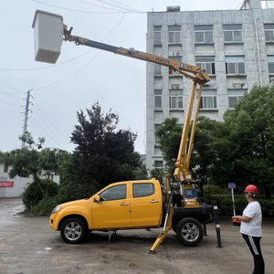 Nueva plataforma de trabajo aéreo de pluma plegada de nudillo hidráulico eléctrico de <span class=keywords><strong>12m</strong></span> a la venta transmisión automática diésel - Product Image 3