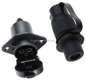 Enchufe de <span class=keywords><strong>remolque</strong></span> de 3 pines y 12 V, enchufe de tractor, <span class=keywords><strong>enganche</strong></span> de <span class=keywords><strong>remolque</strong></span>, impermeable de 3 pines <span class=keywords><strong>para</strong></span> máquinas agrícolas, camiones, tractores, barcos - Product Image 3