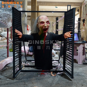 Casa embrujada apoyos un fantasma atrapado en un incendio modelo animatronic para halloween <span class=keywords><strong>escape</strong></span> habitación - Product Image 1