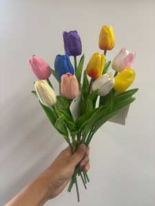 Fiori di tulipano artificiali, fiori per matrimoni, composizioni <span class=keywords><strong>floreali</strong></span> per matrimoni, fornitori di decorazioni per matrimoni, fiori decorativi, decorazioni per la casa - Product Image 6