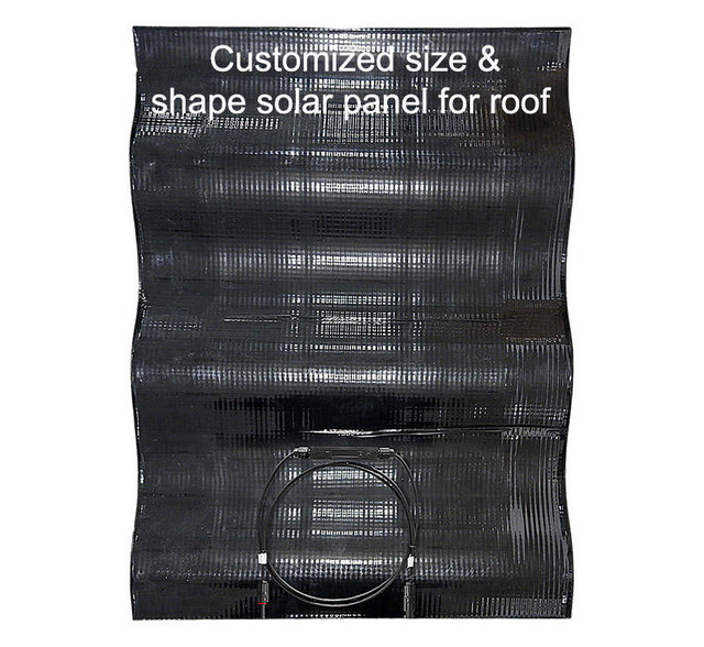 New Technology BIPV Roof Solar Roof Tiles CIGS 30W 32W 50W 60W Glass Solar Panel Triple Arched Solar for Building Materials