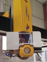 Scie à pierre CNC ZEUS 4 axes 4+3 ponts pour granit et marbre, machine de découpe avec moteur 15KW, boîte de vitesses, pompe, roulement et engrenages