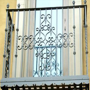 Thép nhẹ rèn rèn gang an ninh cửa sổ nướng thiết kế hiện đại chống trộm tính năng màn hình gập dọc cho phòng ngủ - Product Image 6