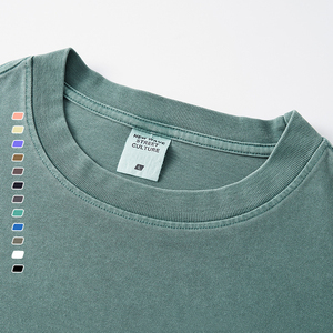Precio barato de fábrica 260G 100% algodón Camiseta de manga larga de alta calidad para hombre Sudadera de cuello redondo liso bordado personalizado - Product Image 2