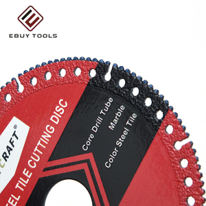 <span class=keywords><strong>Lame</strong></span> de coupe composite multifonctionnelle brasée pour la découpe à sec de carreaux de céramique, dalles de roche, tuiles en acier coloré et marbre - Product Image 6