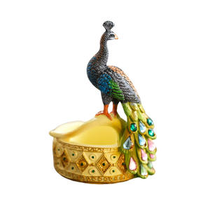 Disegni decorativi del <span class=keywords><strong>pavone</strong></span> della resina della scultura dell'uccello del giardino di progettazione su ordinazione di nuovo arrivo HG25 - Product Image 2