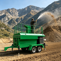 Machine de pulvérisation d'hydrosemeurs à moteur diesel pour la restauration écologique, pulvérisateur de graines forestières et équipement de plantation pour la stabilisation des sols et la plantation d'herbe